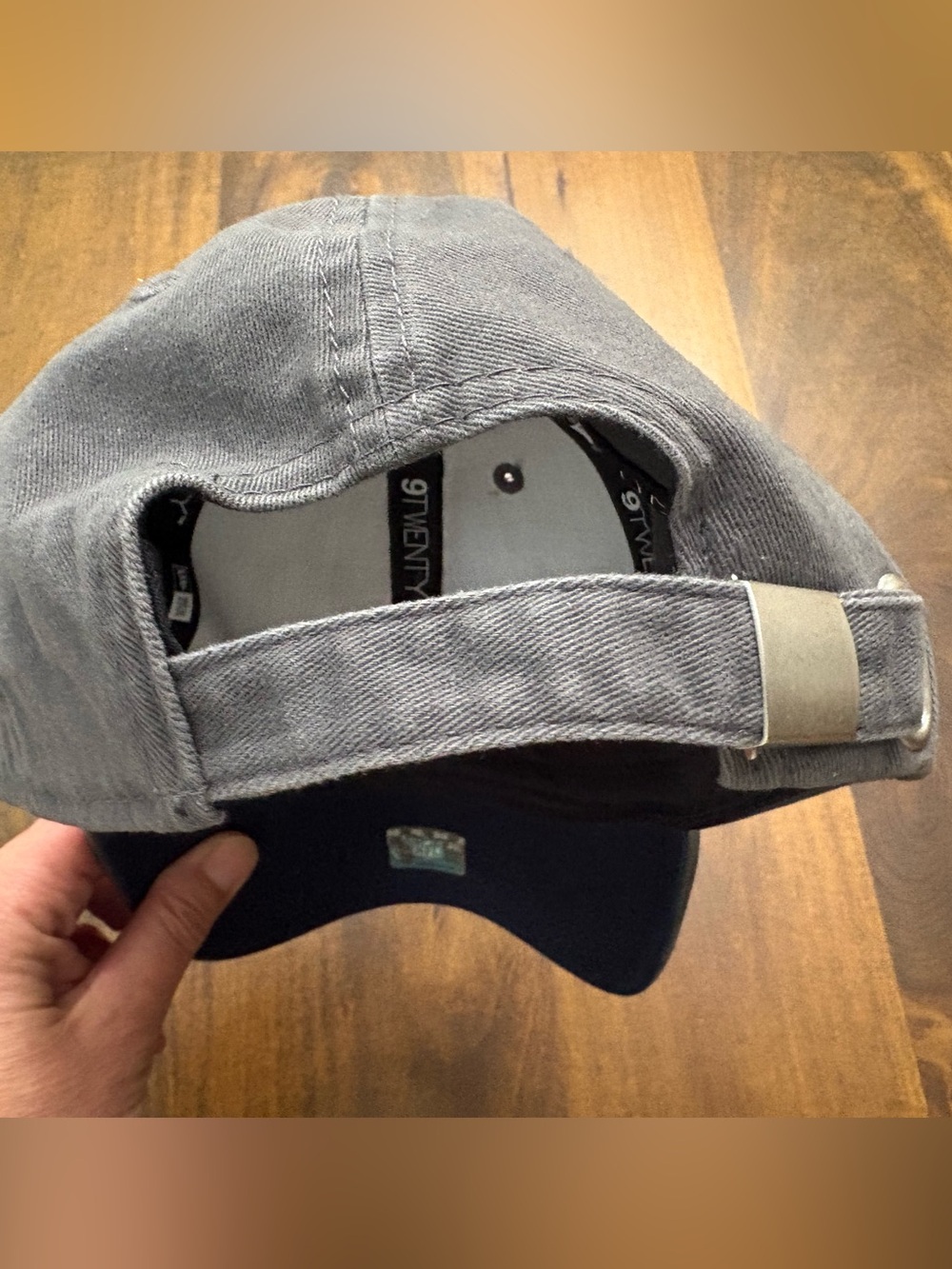 New Era 9TWENTY Dallas Cowboys NFL Women’s Adjustable Hat Cap Gray/Blue - Picture 6 of 13